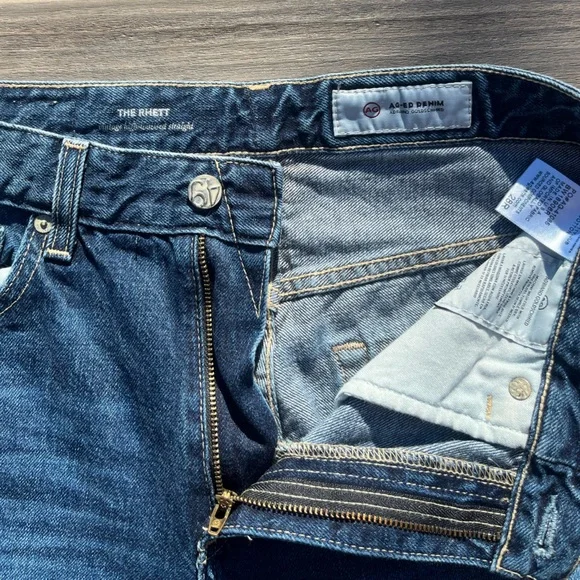 VTG Adriano Goldschmied; Medium Blue; The Rhett; Straight Jeans; 28 Regular - Picture 5 of 8